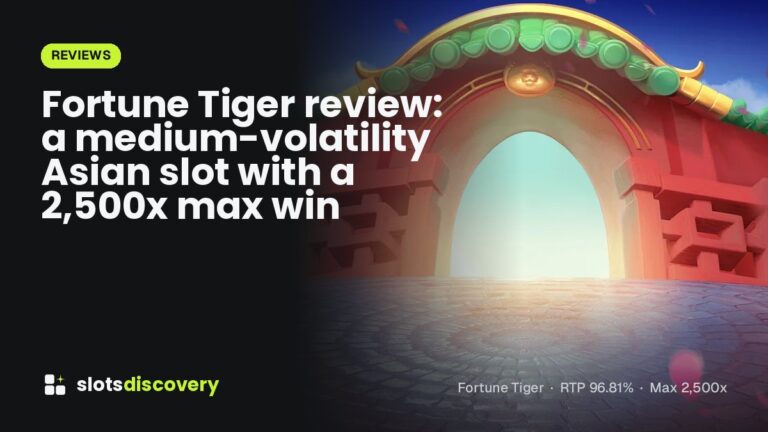 Fortune Tiger review: a medium-volatility Asian slot with a 2,500x max win