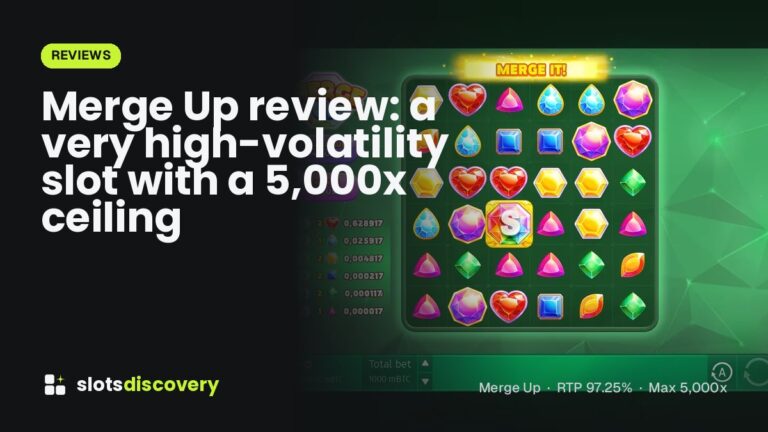 Merge Up review: a very high-volatility slot with a 5,000x ceiling